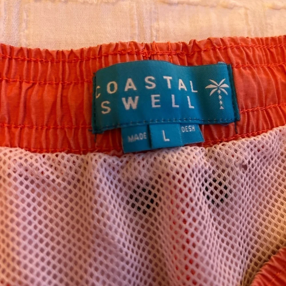 Coastal Swell Swim Trucks Shorts Mesh Lined With Mesh Lined Side Pockets Men’s L